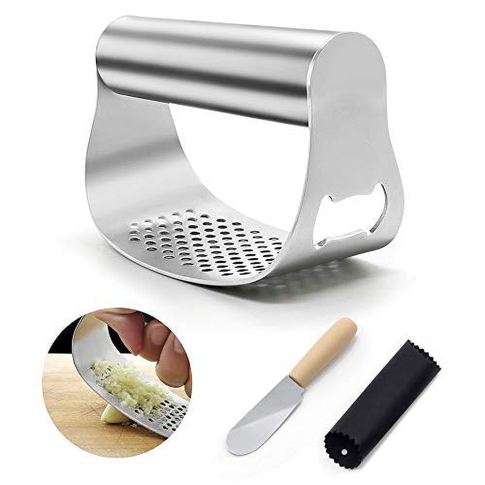 Dropship Home Stainless Steel Small Garlic Press Crusher Mincer Chopper  Peeler Squeeze Cutter to Sell Online at a Lower Price