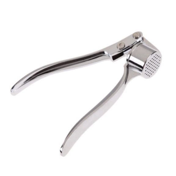 Stainless Steel Garlic Press Squeezer Masher Easy Rinse Manual Mincing Tool for Home Kitchen Cooking Prep