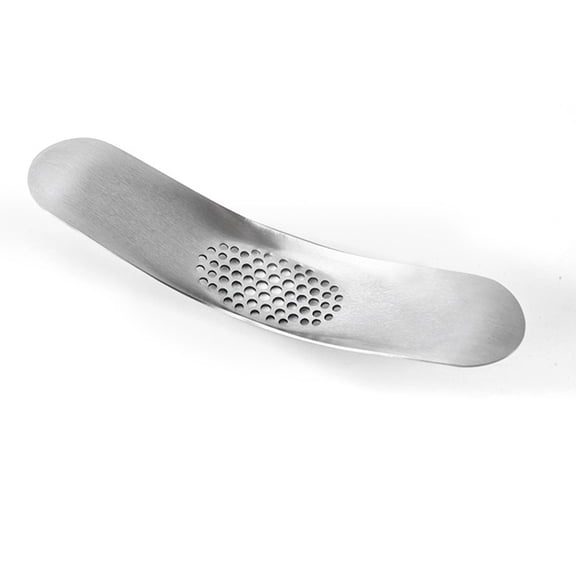 Stainless Steel Garlic Rocker Crusher Mincer Press Garlic Crusher Handle Garlic