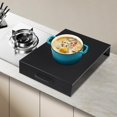 thumbnail image 1 of Stainless Steel Gas Stove Top Cover, Stove Covers for Gas Stove Top, Noodle Board Cooktop Cover, Range Burner Cover for Gas and Electric Stove, Expanding Kitchen Space, 21.2''x 14.5''x 3.5'' (Black), 1 of 14