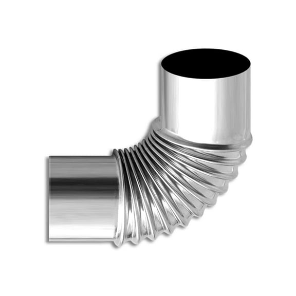 Stainless Steel Gas Water Heater Smoke Exhaust 90° Elbow 6cm