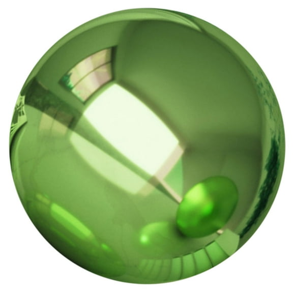 Stainless Steel Gazing Globe Mirror Ball, Colorful and Shiny Addition to Any Garden or Home. Sparkling Green (5.9 Inch)
