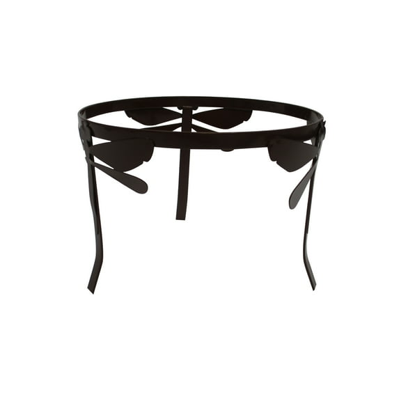 Stainless Steel Gazing Mirror Ball Metal Pedestal Stand (Dragonfly Design)