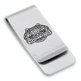 thumbnail image 1 of Stainless Steel Geometric Polygon Crocodile Animal Classic Slim Money Clip Credit Card Holder, 1 of 2