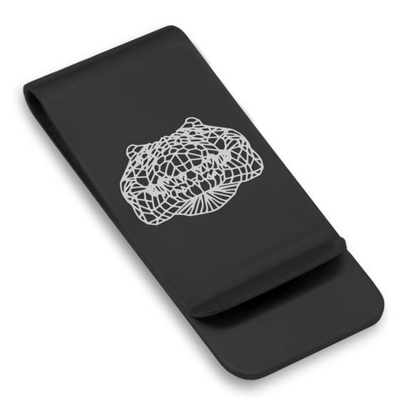 Stainless Steel Geometric Polygon Crocodile Animal Classic Slim Money Clip Credit Card Holder
