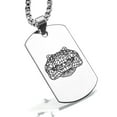thumbnail image 1 of Stainless Steel Geometric Polygon Crocodile Animal Dog Tag Pendant Necklace, 1 of 3