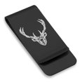thumbnail image 1 of Stainless Steel Geometric Polygon Deer Animal Classic Slim Money Clip Credit Card Holder, 1 of 2