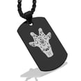 thumbnail image 1 of Stainless Steel Geometric Polygon Giraffe Animal Dog Tag Pendant Necklace, 1 of 3