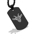 thumbnail image 1 of Stainless Steel Geometric Polygon Goat Animal Dog Tag Pendant Necklace, 1 of 3
