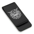 thumbnail image 1 of Stainless Steel Geometric Polygon Owl Animal Classic Slim Money Clip Credit Card Holder, 1 of 2