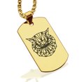 thumbnail image 1 of Stainless Steel Geometric Polygon Owl Animal Dog Tag Pendant Necklace, 1 of 3
