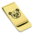 thumbnail image 1 of Stainless Steel Geometric Polygon Panda Animal Classic Slim Money Clip Credit Card Holder, 1 of 2