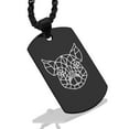 thumbnail image 1 of Stainless Steel Geometric Polygon Pig Animal Dog Tag Pendant Necklace, 1 of 3