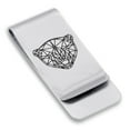 thumbnail image 1 of Stainless Steel Geometric Polygon Polar Bear Animal Classic Slim Money Clip Credit Card Holder, 1 of 2