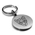 thumbnail image 1 of Stainless Steel Geometric Polygon Puma Animal Round Medallion Keychain Circle Ring, 1 of 2