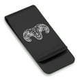 thumbnail image 1 of Stainless Steel Geometric Polygon Ram Animal Classic Slim Money Clip Credit Card Holder, 1 of 2