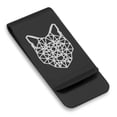 thumbnail image 1 of Stainless Steel Geometric Polygon Wolf Animal Classic Slim Money Clip Credit Card Holder, 1 of 2