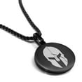 thumbnail image 1 of Stainless Steel Gladiator Warrior Champion Round Medallion Pendant Necklace, 1 of 3