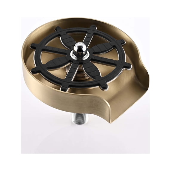 Stainless Steel Glass Rinser for Kitchen Sinks, 360 Degree Cup Washer For Sink and Cafes Bar