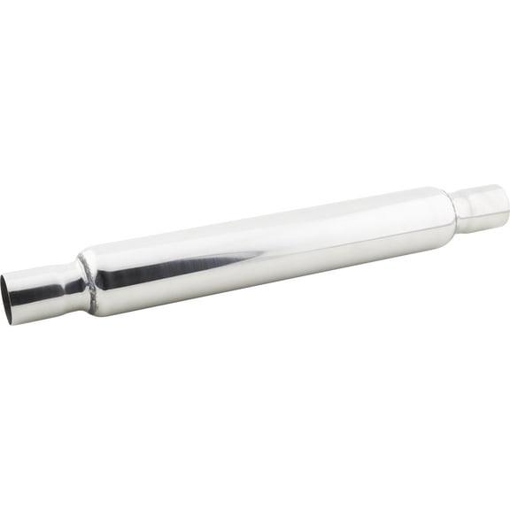 Stainless Steel 2 Inch Bullet Glasspack Muffler, 18" Raw Case