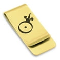 thumbnail image 1 of Stainless Steel Gold Alchemy Symbol Classic Slim Money Clip Credit Card Holder, 1 of 2