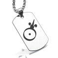 thumbnail image 1 of Stainless Steel Gold Alchemy Symbol Dog Tag Pendant Necklace, 1 of 3