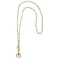 thumbnail image 1 of Stainless Steel Gold Chain Women's Lanyard, Stronger, Badge Holder 34 inches, - Stainless Steel - Non Breakaway or Magnetic Breakaway, 1 of 6