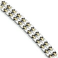 thumbnail image 1 of Stainless Steel Gold-Flashed Bracelet - 8.75 Inch - Measures 13mm Wide, 1 of 2
