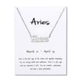 thumbnail image 1 of Stainless Steel Gold Plated 12 Zodiac, Horoscope, Old English, Nameplate Pendant Mens Womens Necklace, Giorgio Bergamo Silver, Aries, 1 of 6