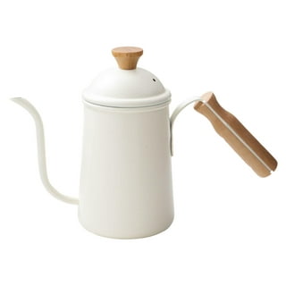 Wolfgang Puck Stainless Steel Petite Kettle and Tea Pot with Infuser - Ivory/Off White