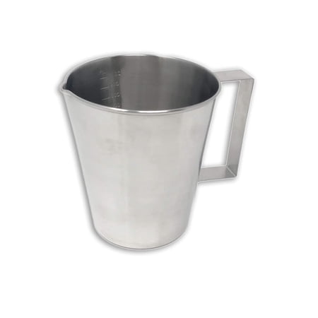 Stainless Steel Graduated Lab Beakers with Handles, 1000mL