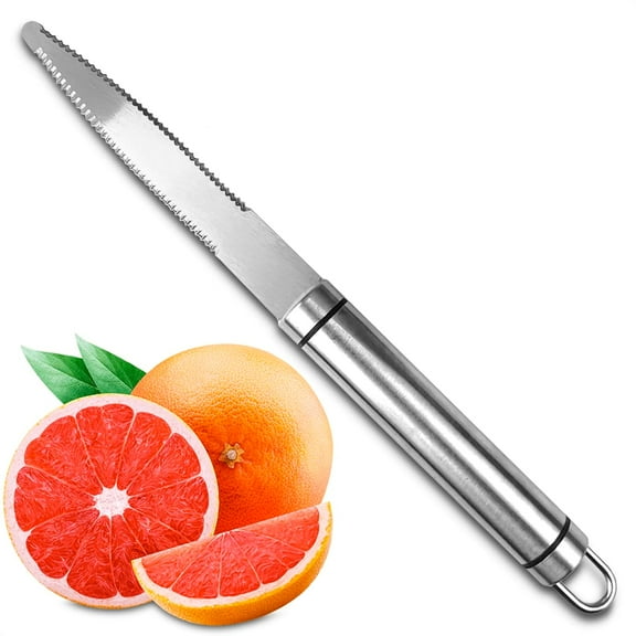 Stainless Steel Grapefruit Knife Curved Knife - Grapefruit Knife Curved Serrated Small Knives Fruit Knife Stainless Steel Chef Kitchen Knife Curved Citrus Knife Grapefruit Cutter