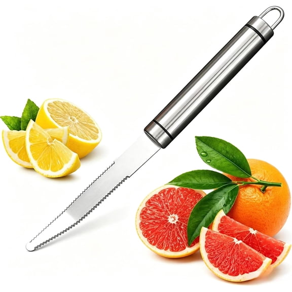 Stainless Steel Grapefruit Knife - Curved Serrated Bread for Kitchen - Fruit Knife - Chef Kitchen Curved Carving Tool