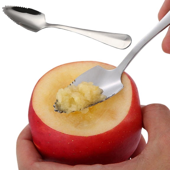 Stainless Steel Grapefruit Spoon with Serrated Edge - Perfect for Fruit, Desserts, and More - 6-Inch