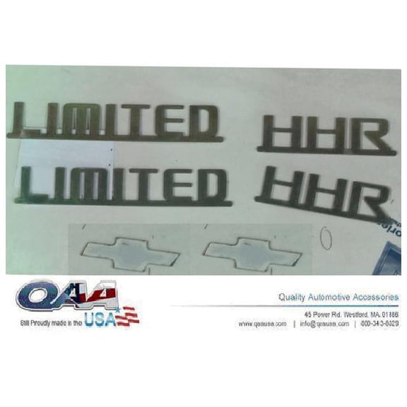 Stainless Steel Graphic Emblem 6Pc Fits 2006-2011 Chevrolet HHR SGR46140 QAA