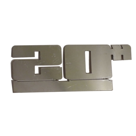 Stainless Steel Graphic Logo Emblem 2Pc Fits Universal Decal SGR11004 QAA