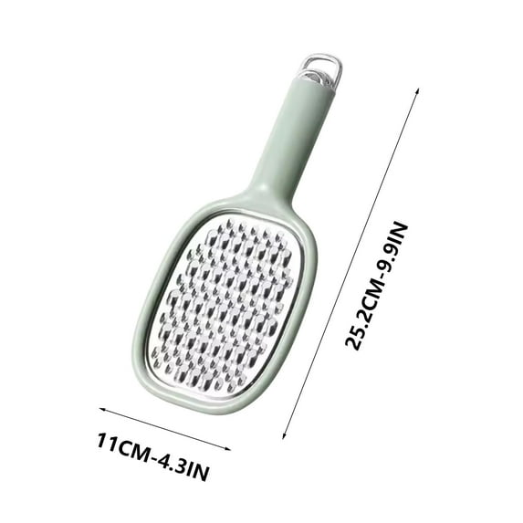 Stainless Steel Grater Dual-Sided Shredder for Vegetables Cheese Potatoes Kitchen Mandoline Slicer with Hand Guard Anti-Slip Base
