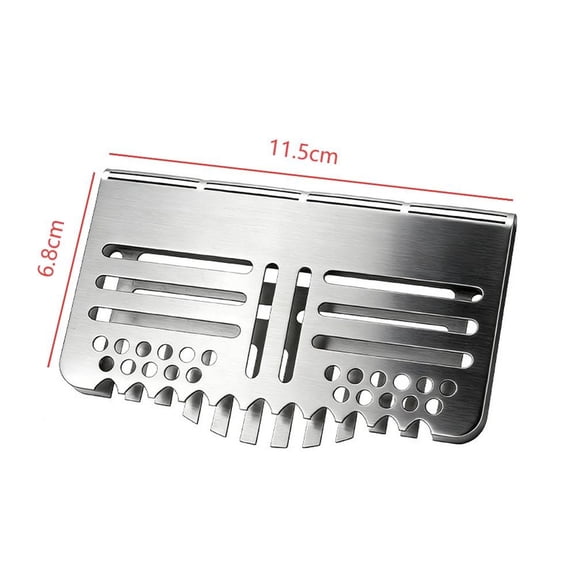Stainless Steel Grease Guard For Baking Tray Removable Oil Baffle Grill Accessory Rust Resistant Splatter Screen Easy Clean Compact Design Lightweight 11.5 X 6.8 Cm For Kitchen Cooking