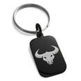 thumbnail image 1 of Tioneer Stainless Steel Greek Mythology Minotaur Engraved Small Rectangle Dog Tag Charm Keychain Keyring Celtic Premier, 1 of 5