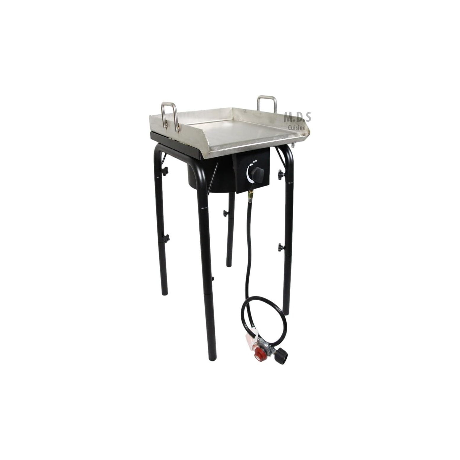 Stainless Steel Griddle 18"x16" Plancha with Heavy Duty Stand,BBQ