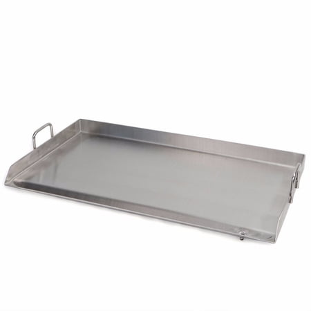 Stainless Steel Griddle Flat Top 32" x 17" Pan BBQ Grills Cooking Double Stove Grills, Camping, Tailgating, and Parties