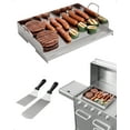 thumbnail image 1 of Stainless Steel Griddle, Flat Top Rectangular Grill Plate with 2 Removable Handle, 1 of 7