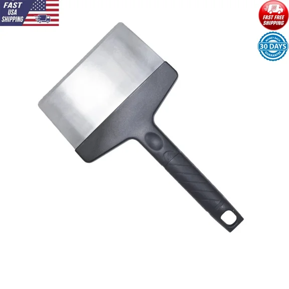 Stainless Steel Griddle Scraper 6" New Bbq Cooking Tailgate Picnic Camp