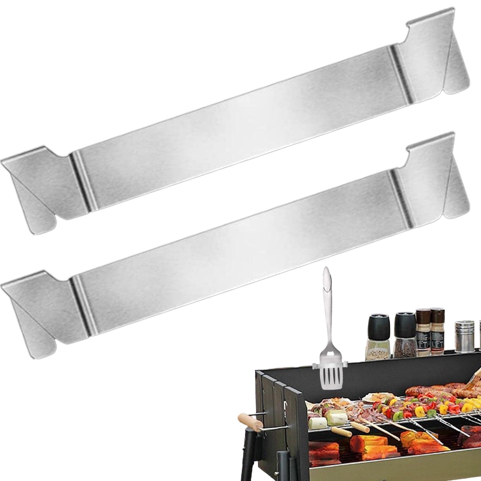 Stainless Steel Griddle Spatula Holder, Barbecue Tool Hold Rack Griddle Accessories for