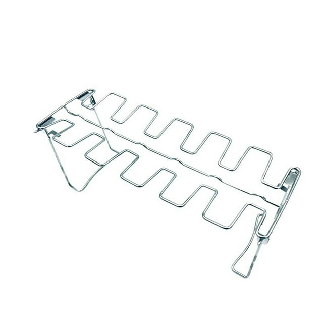 Stainless Steel Grill And Tray Foldable Grilled Chicken Leg Stand