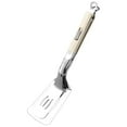 thumbnail image 1 of Stainless Steel Grill Clamp 11.4 Inches Extended Handle Spatula Tong Multi Functional Bbq Clip for Outdoor Grilling Kitchen Cooking Anti Scald Design, A Serrated Steak Clip with A Sliding Buckle, 1 of 9
