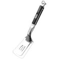 thumbnail image 1 of Stainless Steel Grill Clamp 11.4 Inches Extended Handle Spatula Tong Multi Functional Bbq Clip for Outdoor Grilling Kitchen Cooking Anti Scald Design, A Serrated Steak Clip with A Sliding Buckle, 1 of 9