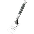 thumbnail image 1 of Stainless Steel Grill Clamp 11.4 Inches Extended Handle Spatula Tong Multi Functional Bbq Clip for Outdoor Grilling Kitchen Cooking Anti Scald Design, A Serrated Steak Clip with A Sliding Buckle, 1 of 9