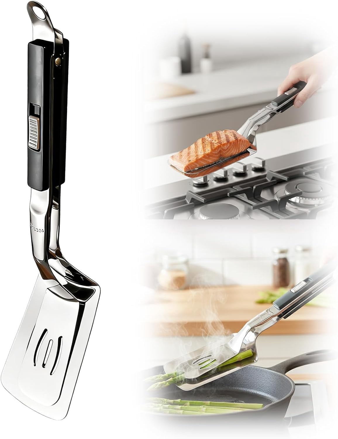 PETDIPOT Heavy Duty Stainless Steel 2-in-1 Double Sided Grill Clamp ...
