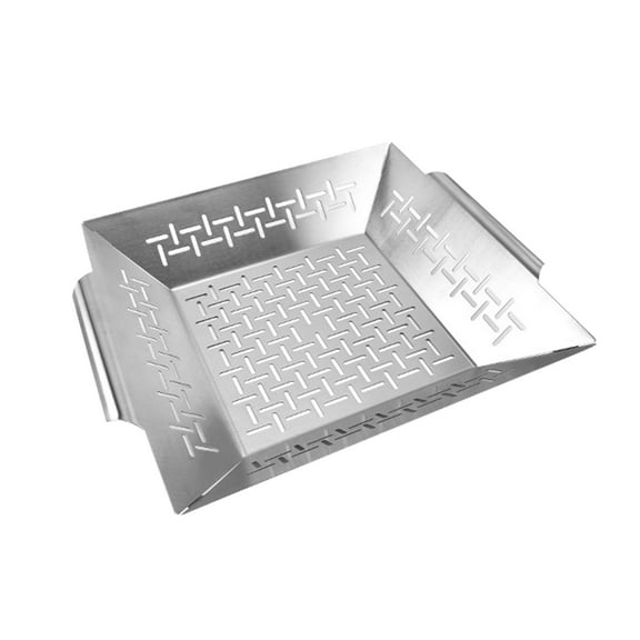 Stainless Steel Grill Pan | Non-Stick Bbq Tray for Vegetables & Meat | Even Heat Distribution | Easy to Clean | Large & Small Sizes Available